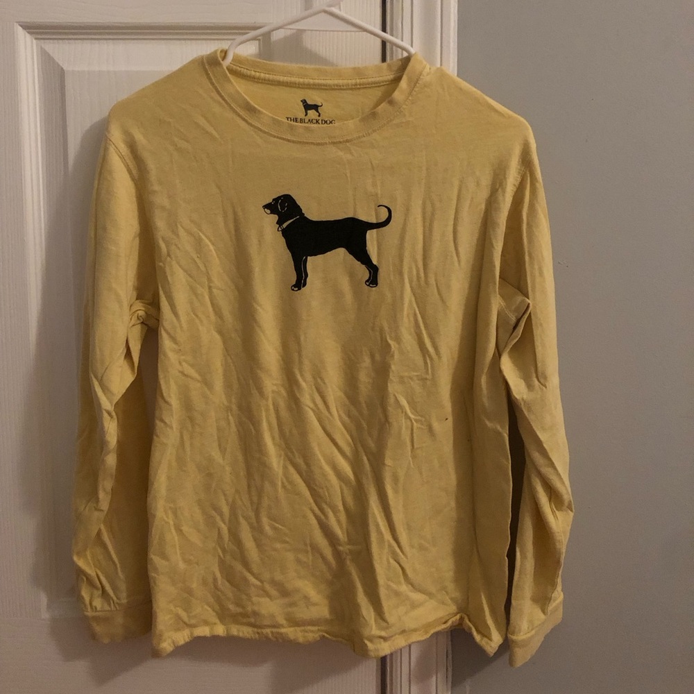 The Black Dog Long Sleeve T-shirt Yellow